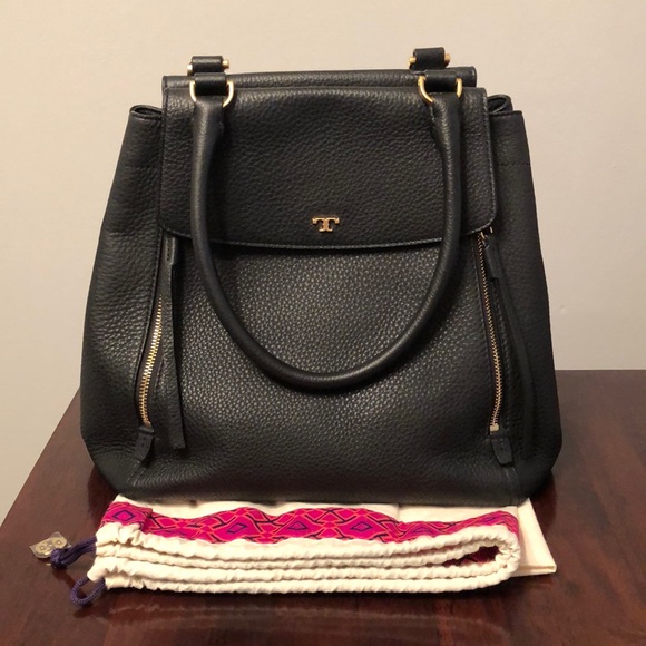 tory burch half moon tote